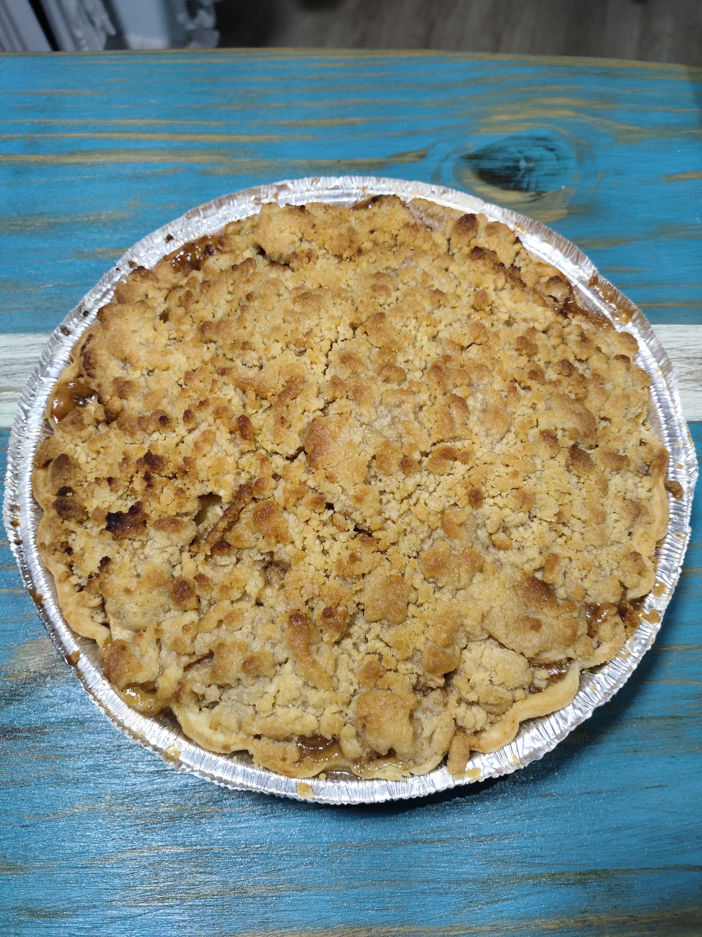 Peach Crumble Pie