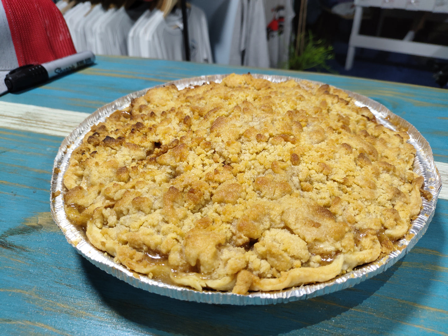 Peach Crumble Pie