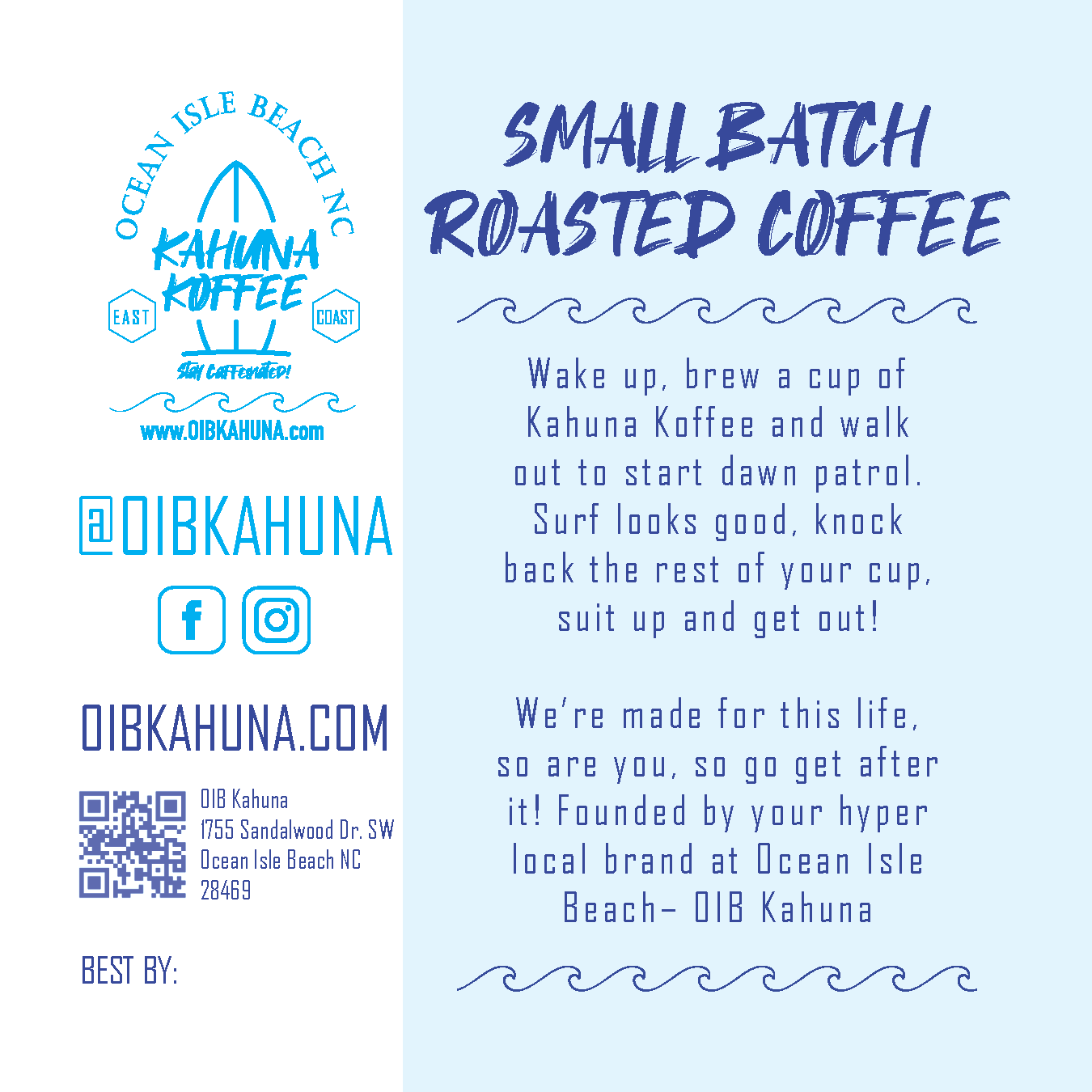 Kahuna Koffee Sample Bag